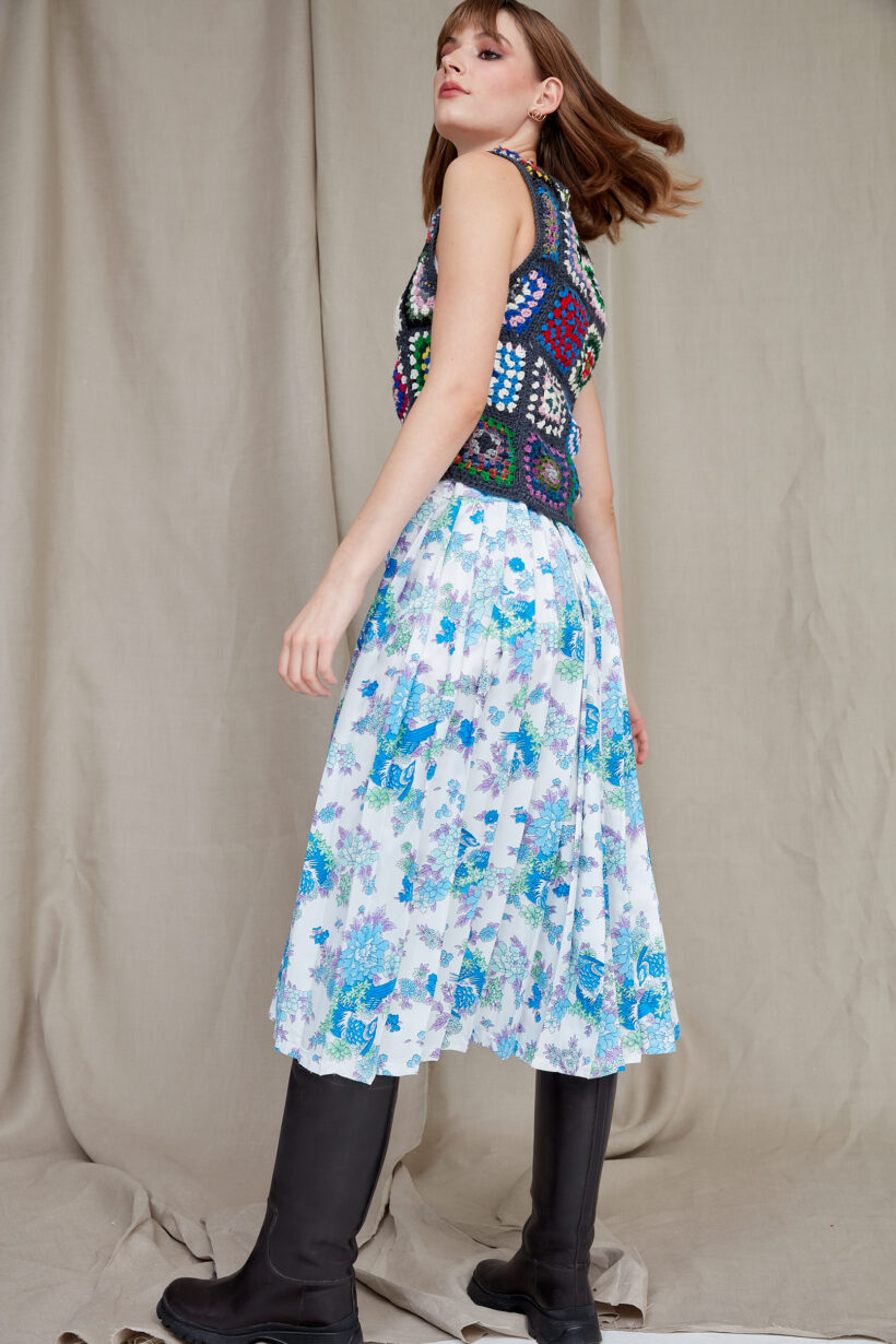 Vintage floral skirt - Image 3
