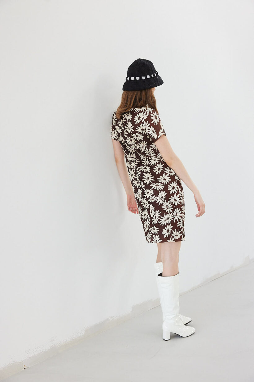 Vintage knit bucket hat - Image 2