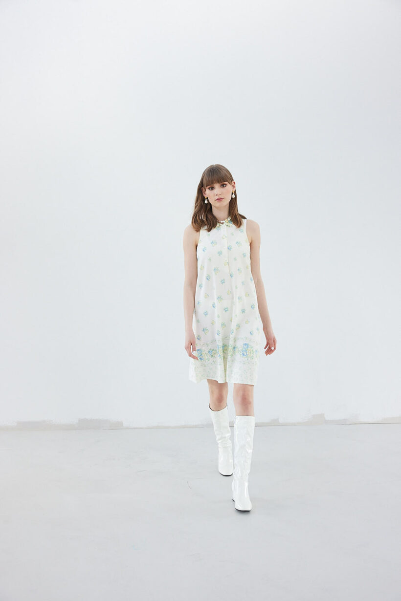 Vintage cream dress - Image 4