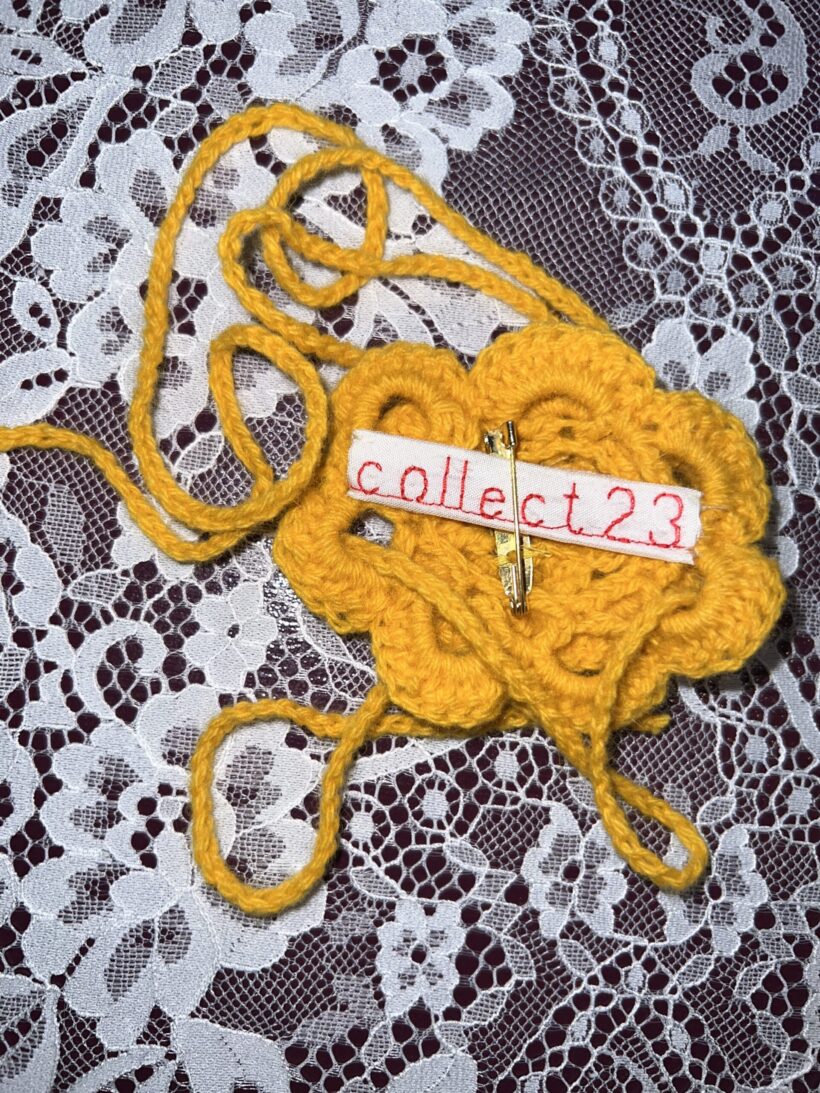 Yellow wool rose - Image 3