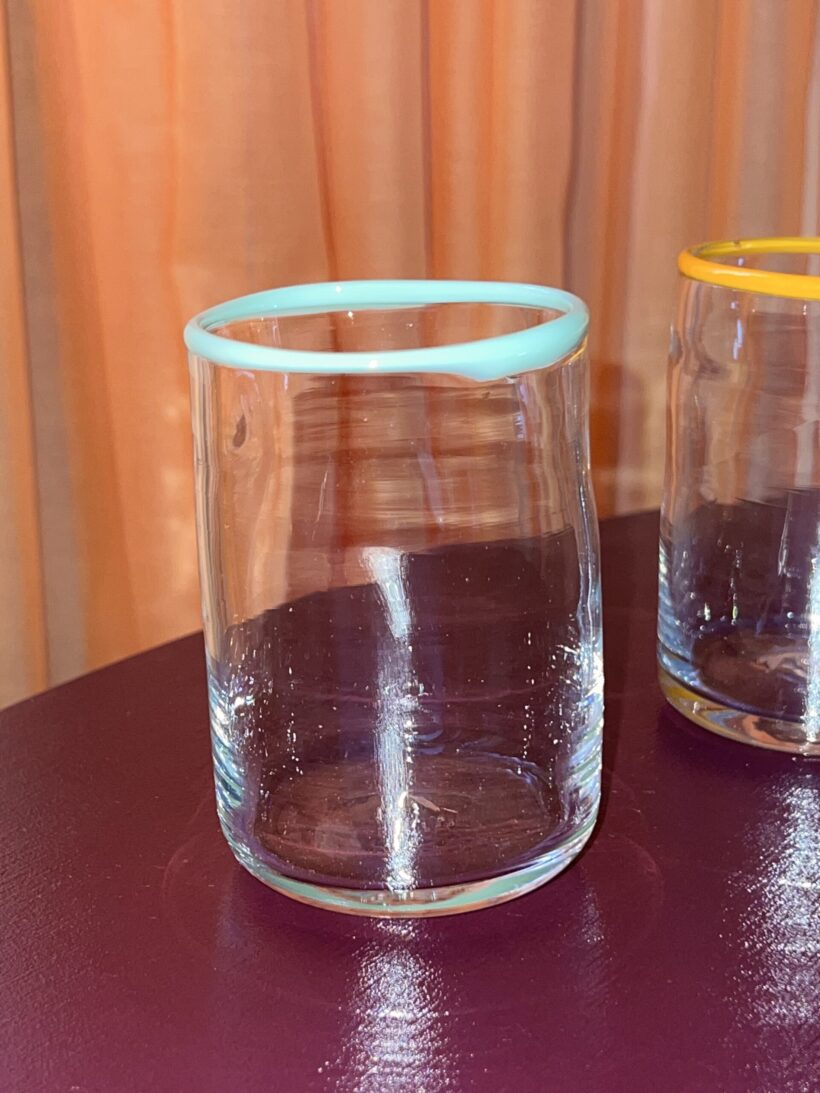Glass pair of two - Mint