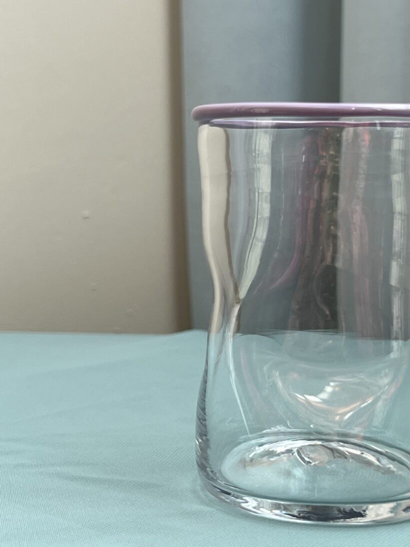 Glass pair of two - purple - Image 4