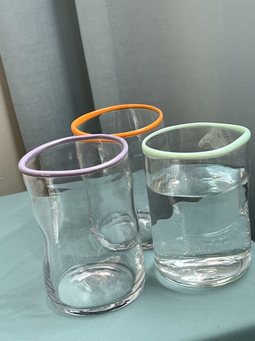 Glass pair of two - Mint - Image 2