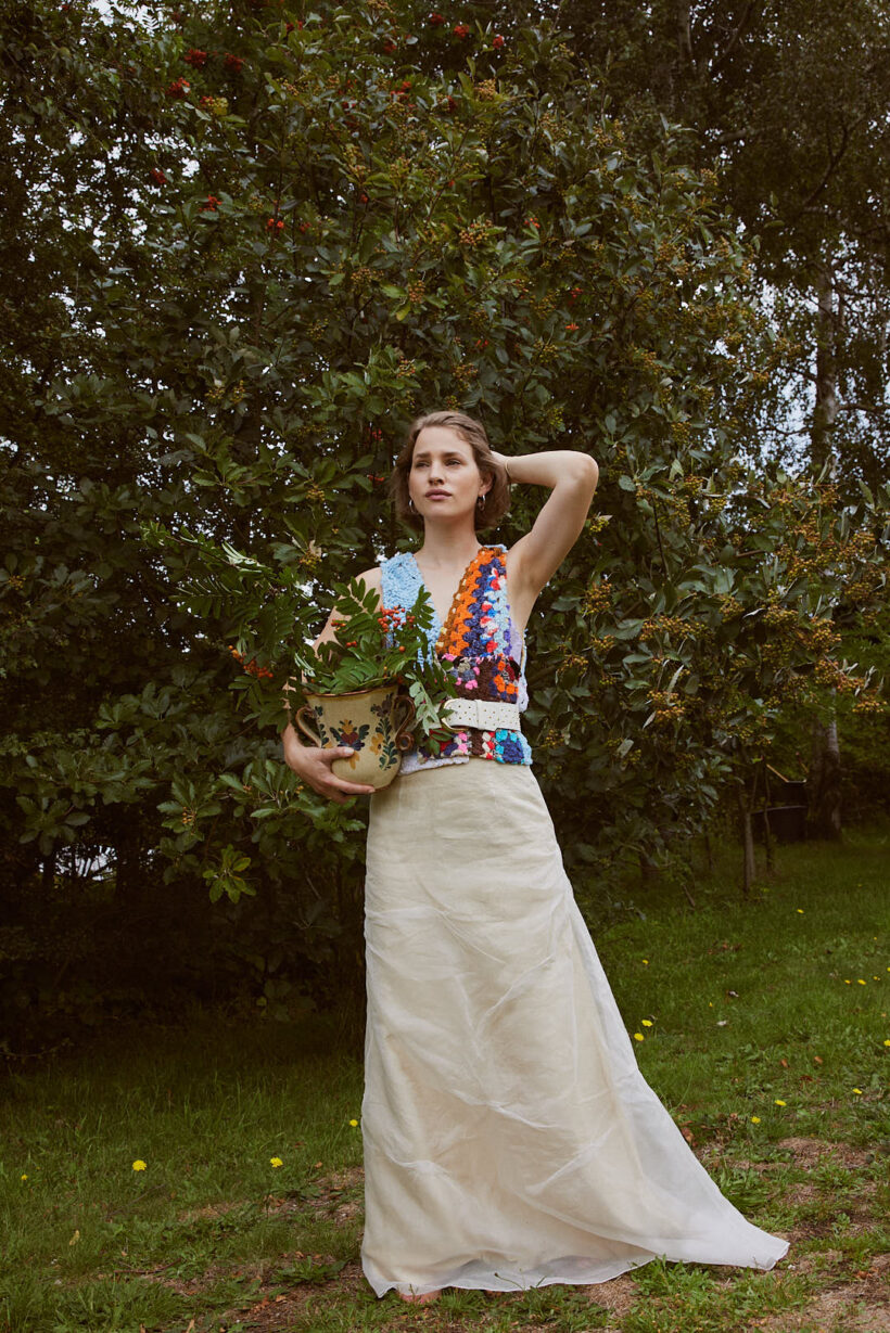 Silk skirt