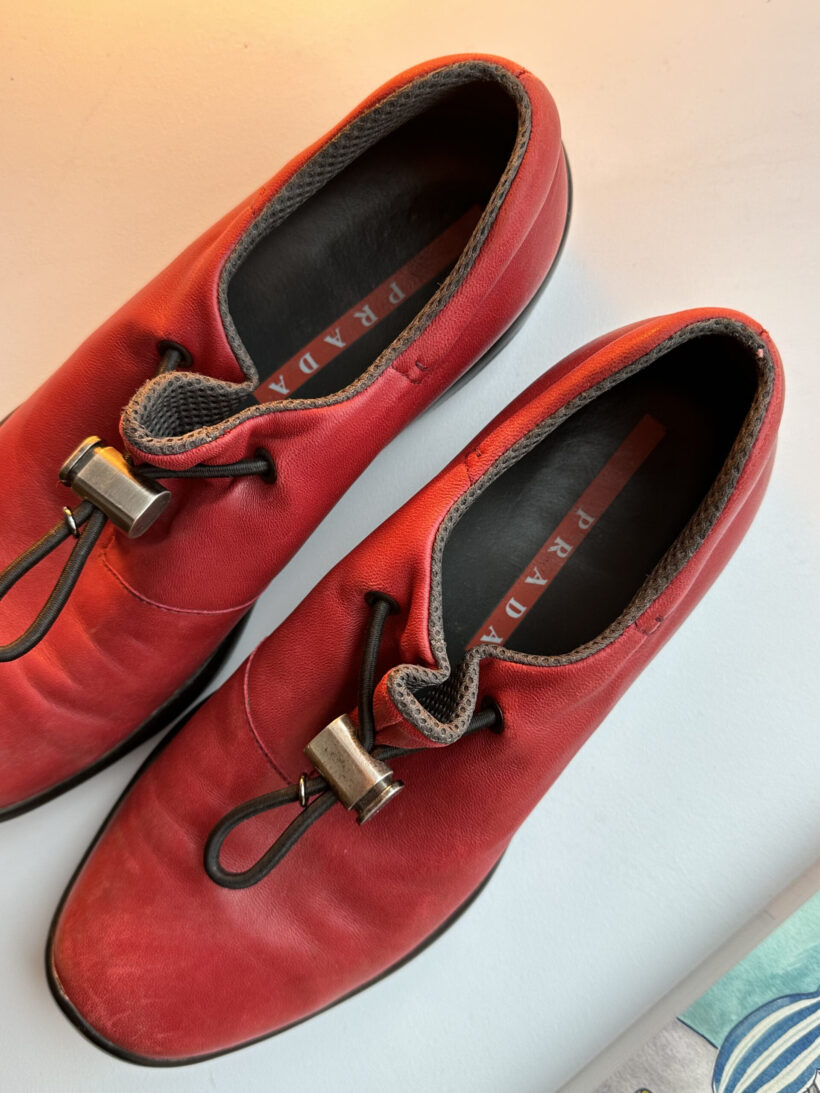 Red Prada shoes - Image 3
