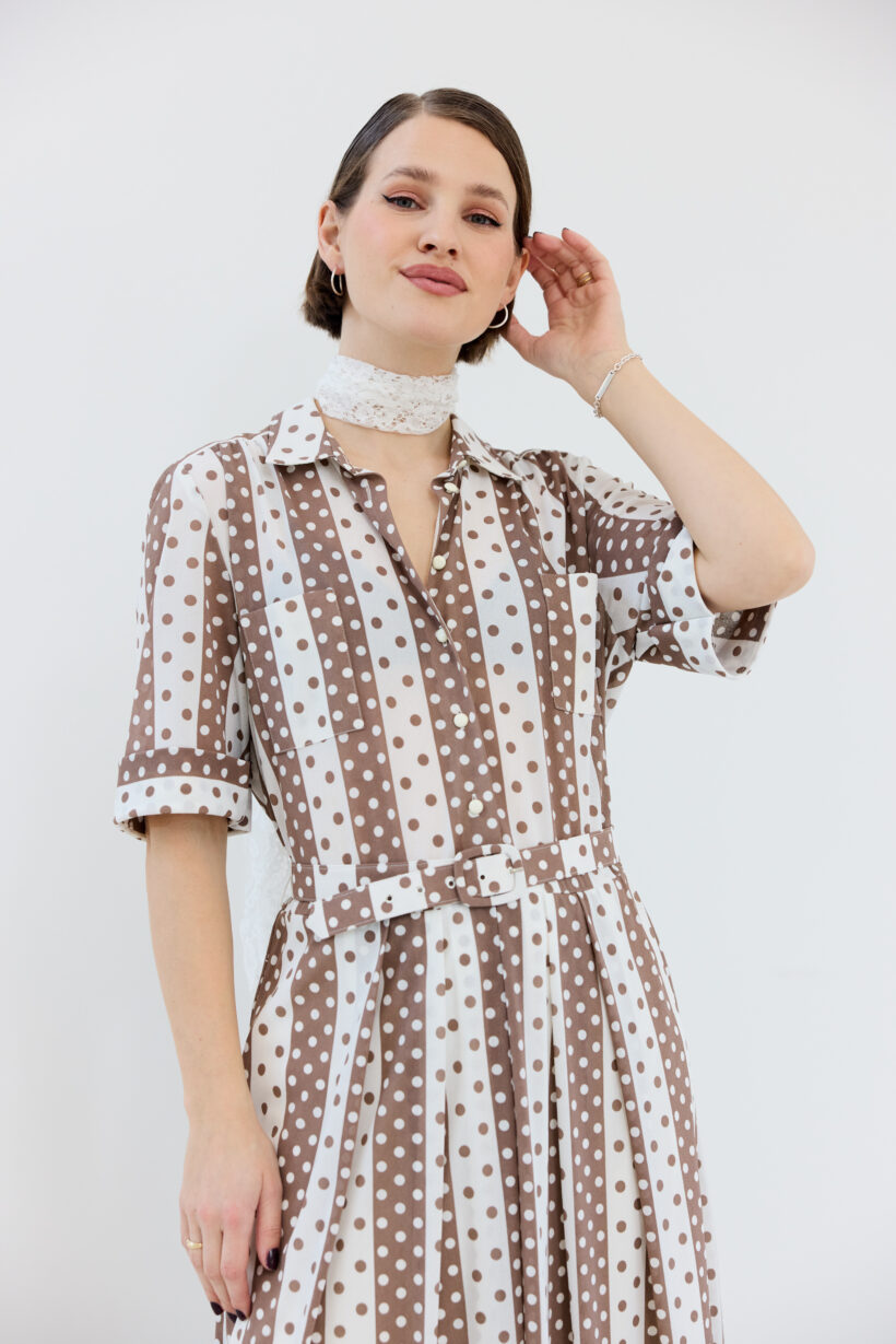 French dot dress - Image 2