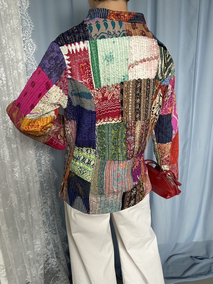 Patchwork jacket pink - Image 3