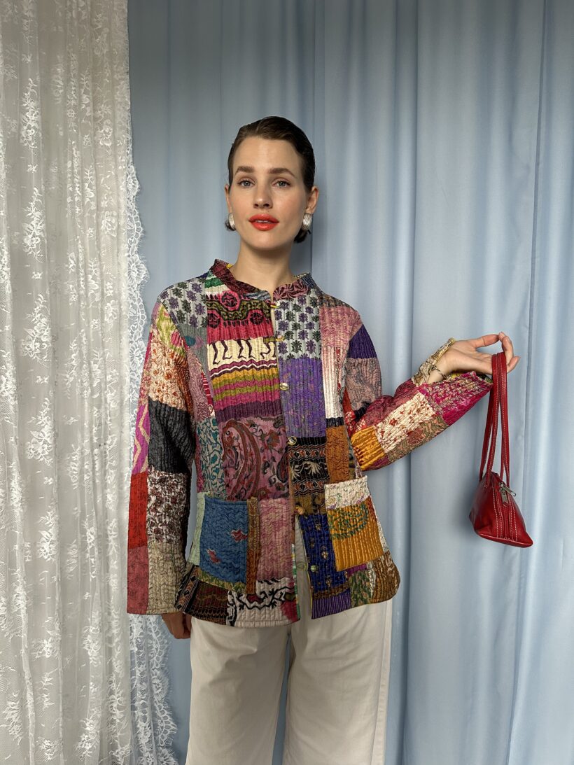 Patchwork jacket pink - Image 4