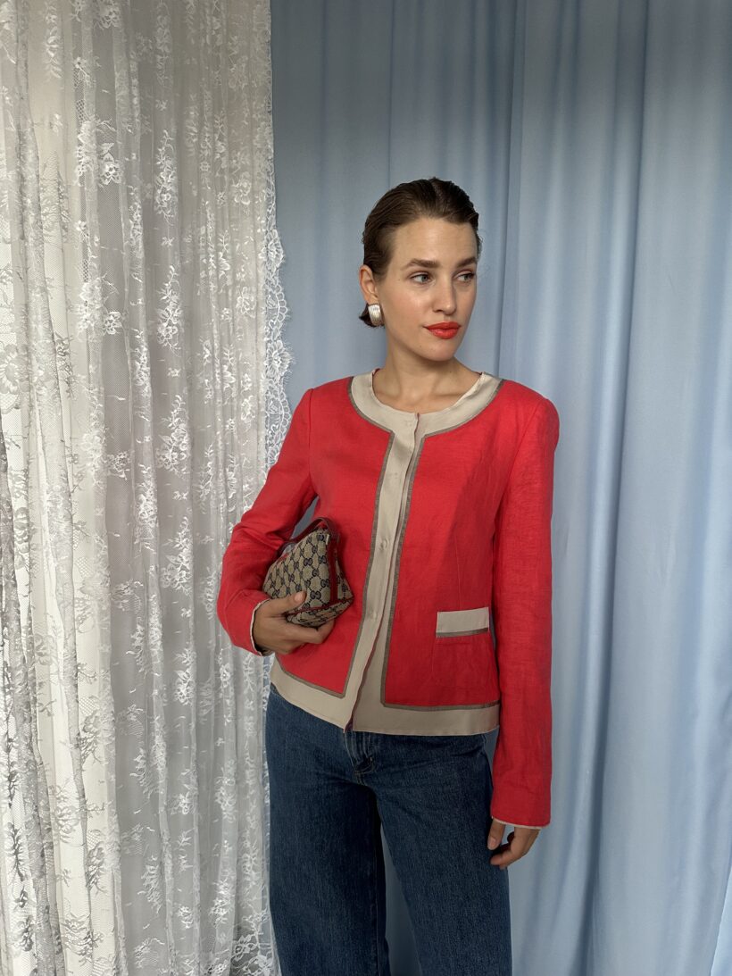 Red 60's jacket - Image 2