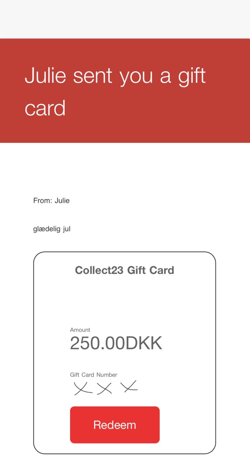 collect23 gift card